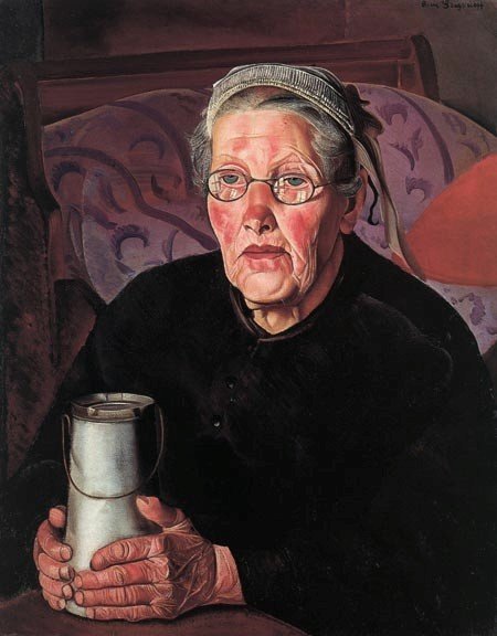 Old woman from Bretagne by Boris Grigoriev,16x12(A3) Poster