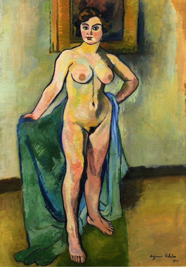 Large Nude with Painting by Suzanne Valadon,A3(16x12")Poster