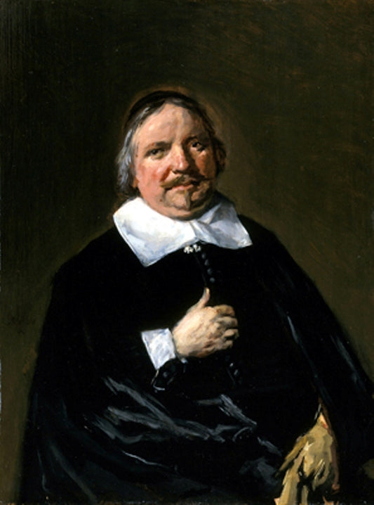 Cornelius Guldewagen, Mayor of Haalem, vintage artwork by Frans Hals, 12x8" (A4) Poster