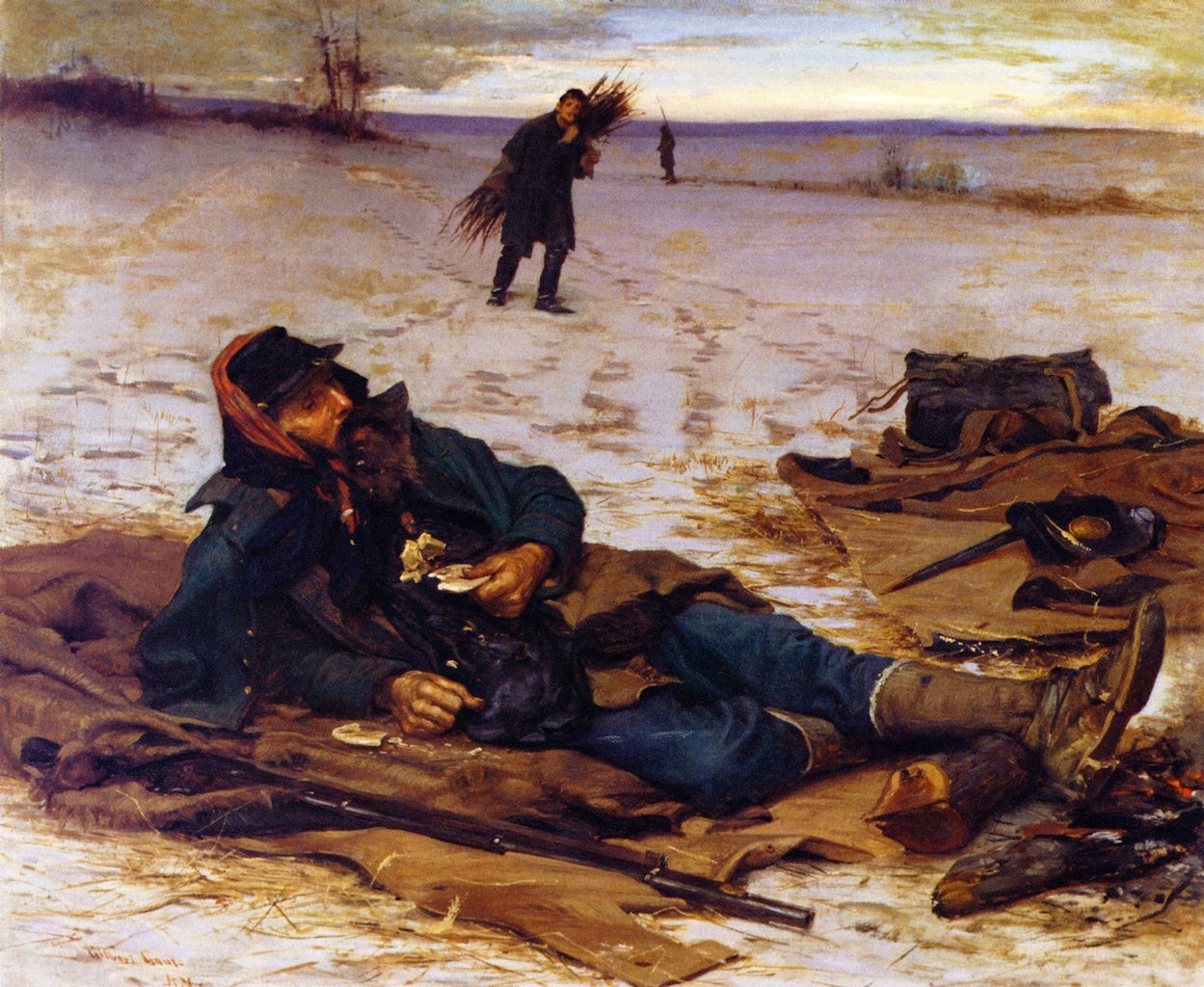 Taking a Break by William Gilbert Gaul,A3(16x12")Poster