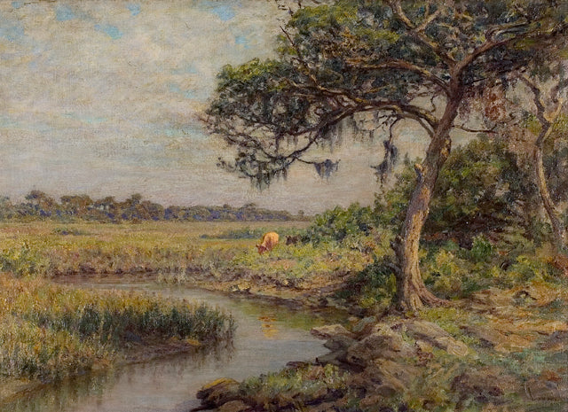 Along the Indian River by John Ottis Adams,A3(16x12")Poster