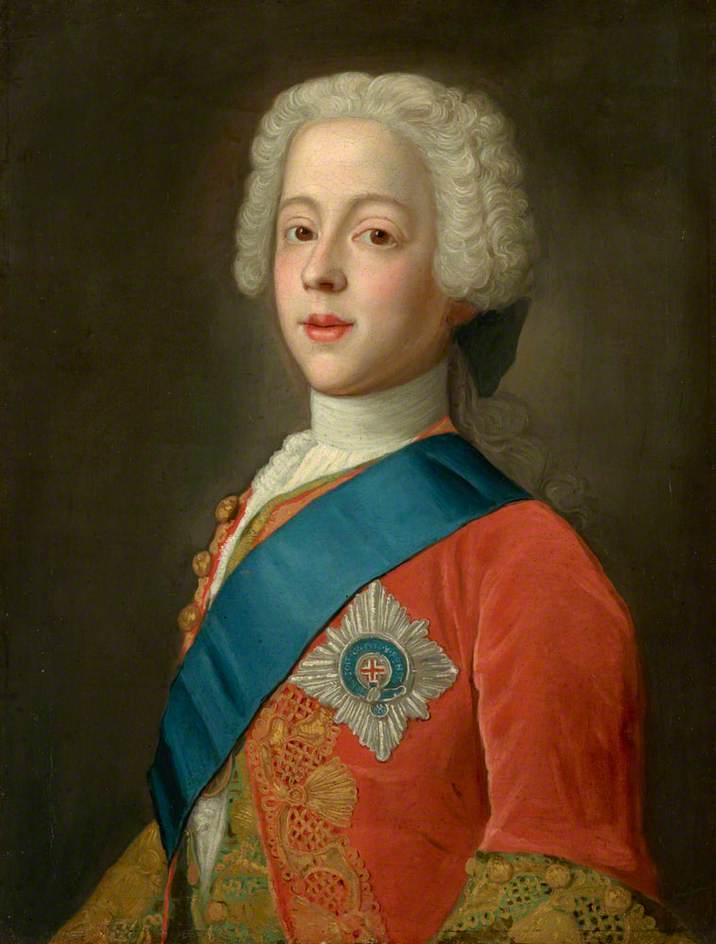 Prince Charles Edward Stuart (1720-1788), vintage artwork by Jean-Étienne Liotard, 12x8" (A4) Poster