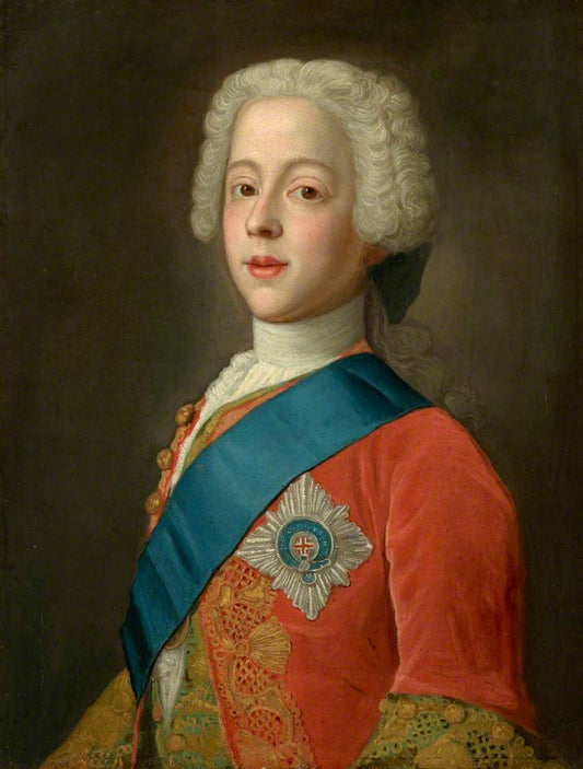 Prince Charles Edward Stuart (1720-1788), vintage artwork by Jean-Étienne Liotard, 12x8" (A4) Poster