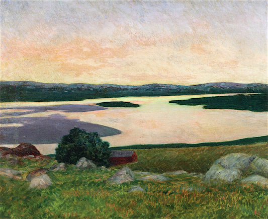 On the Essex, vintage artwork by John Leslie Breck, 12x8" (A4) Poster