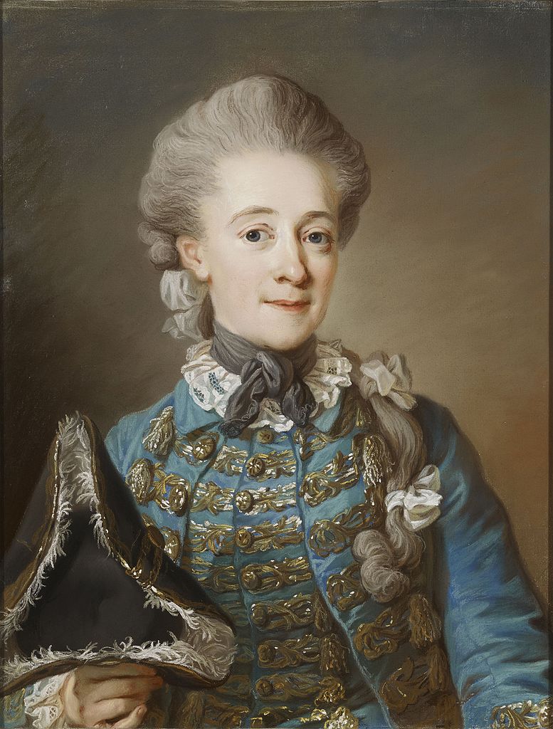 Baroness Ulrica Fredrika Cedercreutz, vintage artwork by Gustaf Lundberg, 12x8" (A4) Poster