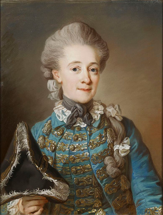 Baroness Ulrica Fredrika Cedercreutz, vintage artwork by Gustaf Lundberg, 12x8" (A4) Poster