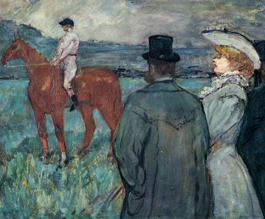 At the Races by Henri de Toulouse-Lautrec,A3(16x12")Poster