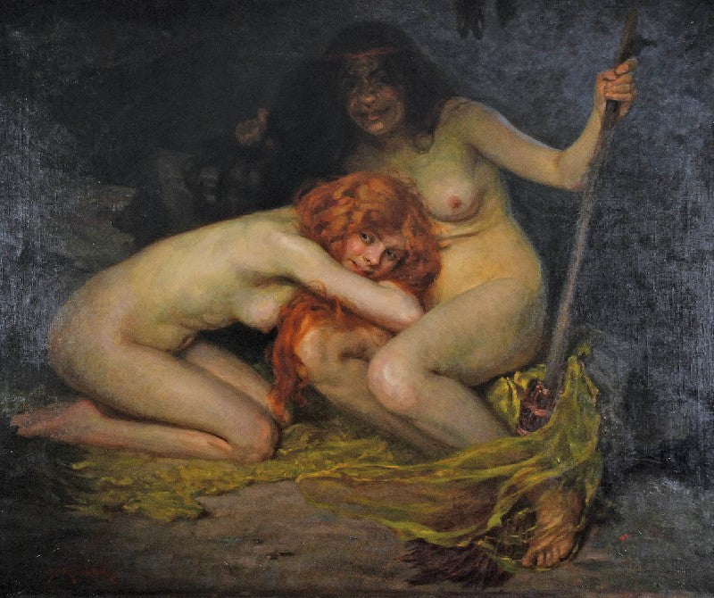 Two Witches by Simon Glucklich,A3(16x12")Poster