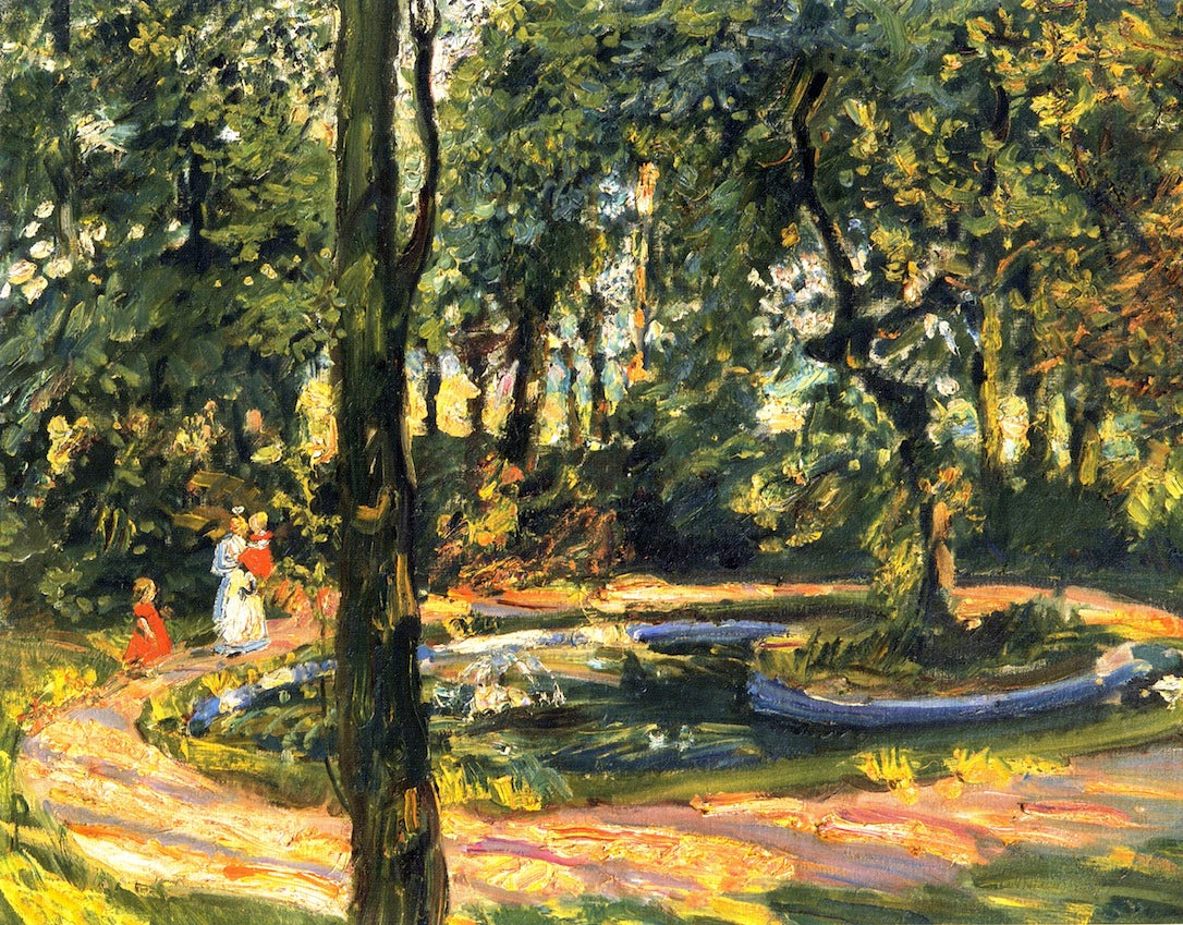 ldren by the Pond - The Garden in Godramstein by Max Slevogt,A3(16x12")Poster