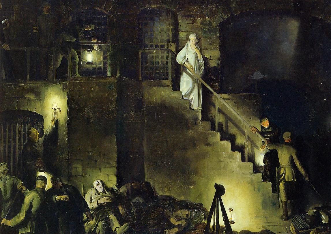 Edith Cavell, vintage artwork by George Wesley Bellows, 12x8" (A4) Poster