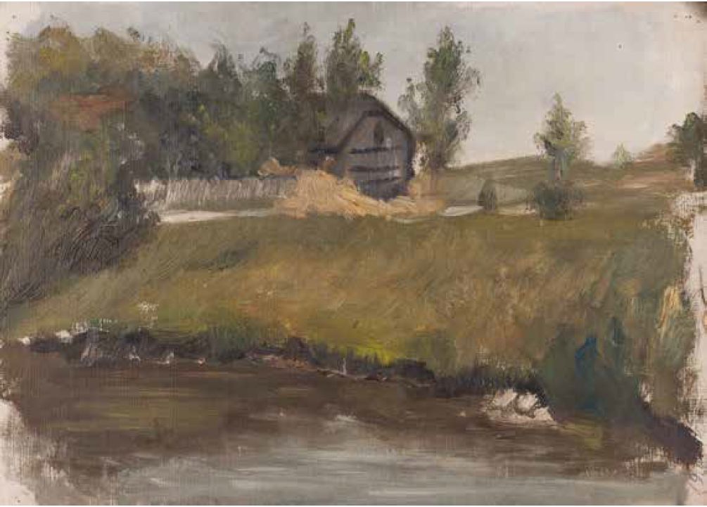 House by the Stream by Leopold Blauensteiner,16x12(A3) Poster