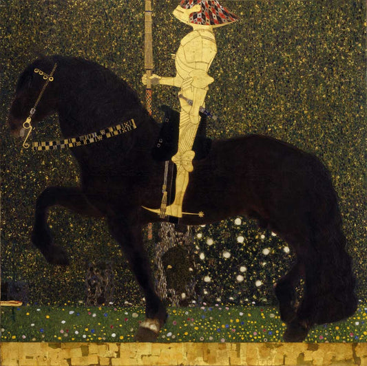 The Golden Knight by Gustav Klimt,A3(16x12")Poster
