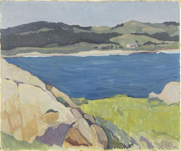 Lake among the Hills by Anne Millay Bremer,A3(16x12")Poster