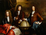 Edward Russell, Earl of Orford, Captain John Benbow and Admiral Ralph Delavall, vintage artwork by Sir Godfrey Kneller, BT., 12x8" (A4) Poster