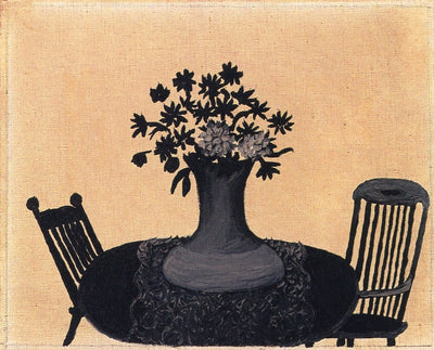 Table and Two Chairs (unfinished) by Horace Pippin,16x12(A3) Poster