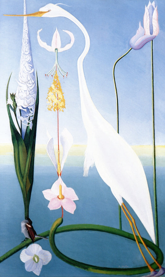The Heron, vintage artwork by Joseph Stella, 12x8" (A4) Poster