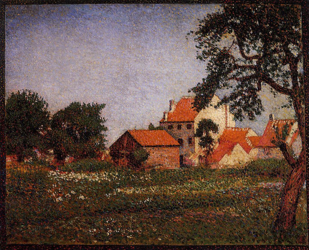 Houses at La Hulpe by Georges Lemmen,A3(16x12")Poster
