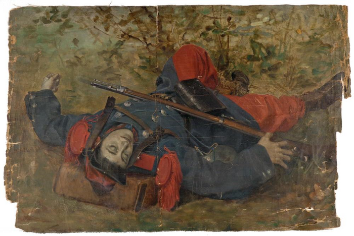 Dead French Soldier, Study for