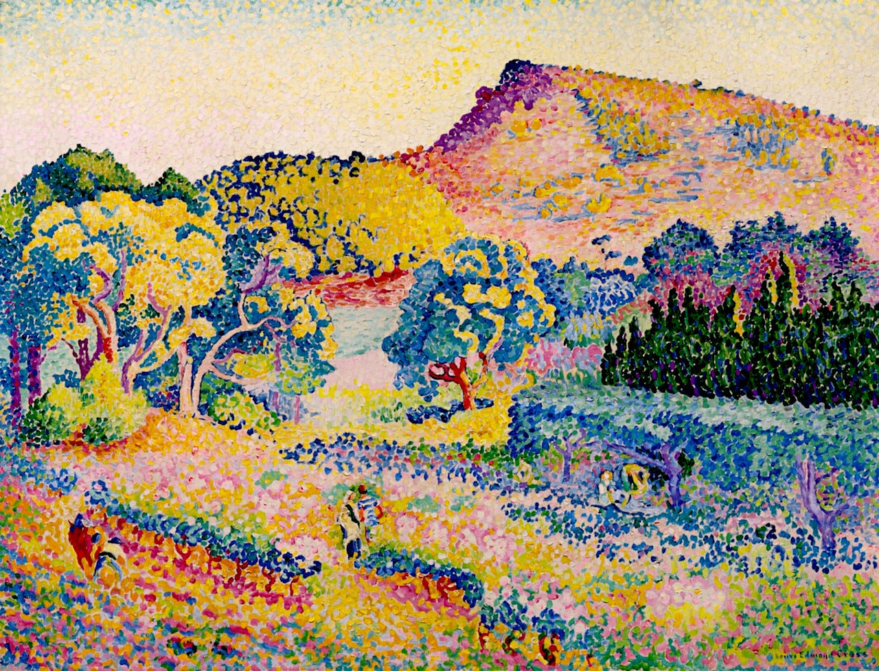 Landscape with Cape Negre by Henri-Edmond Cross,A3(16x12")Poster