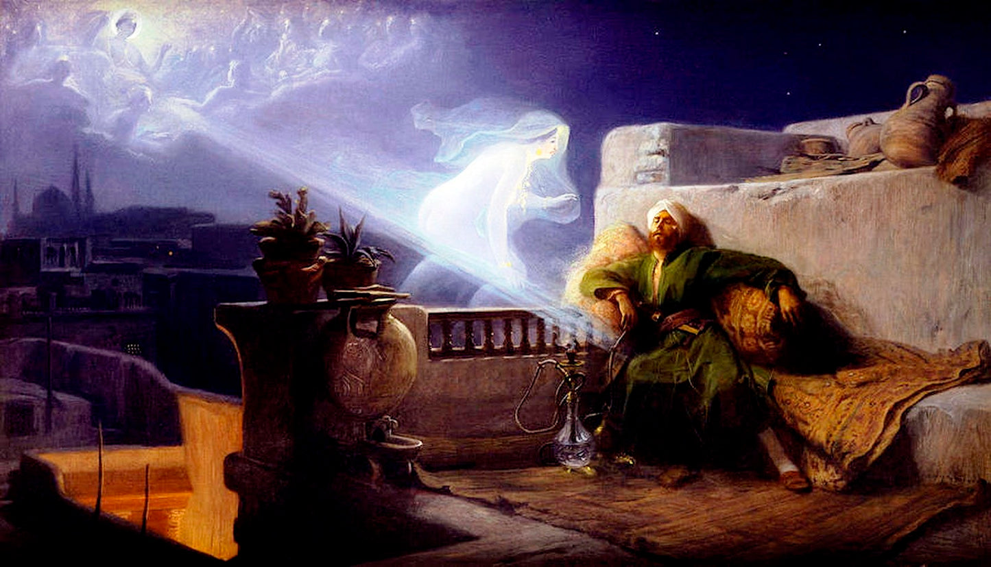 Eastern Dream, vintage artwork by Jean-Jules-Antoine Lecomte du Nouÿ, 12x8" (A4) Poster