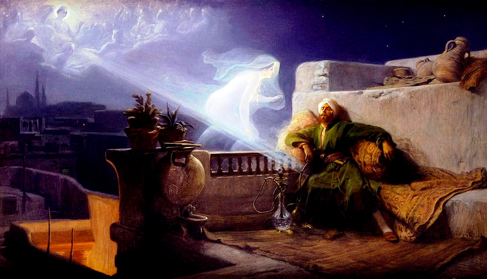 Eastern Dream, vintage artwork by Jean-Jules-Antoine Lecomte du Nouÿ, 12x8" (A4) Poster