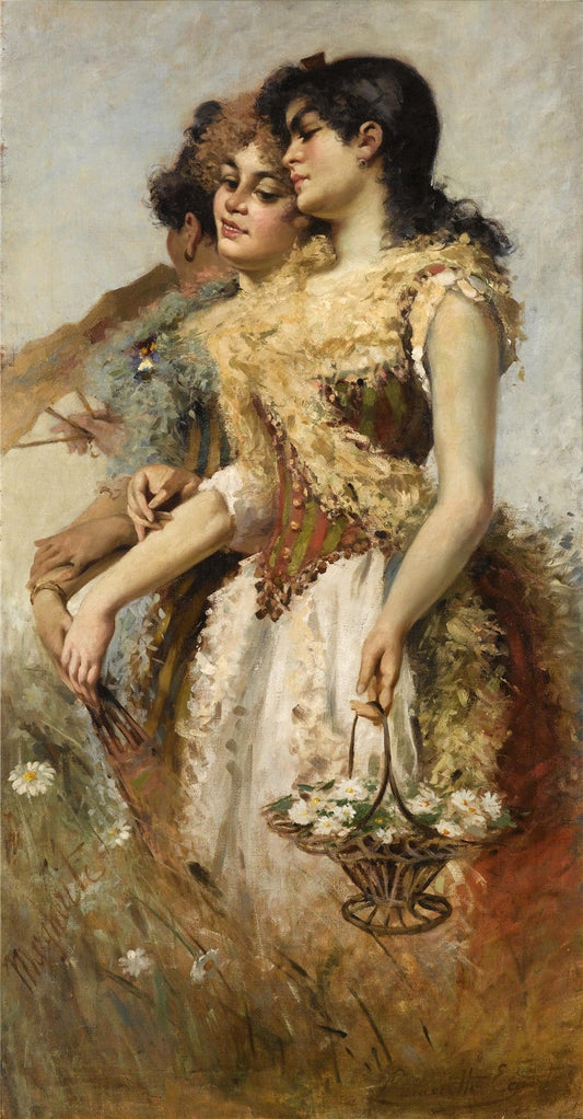 Margherita, vintage artwork by Egisto Lancerotto, 12x8" (A4) Poster