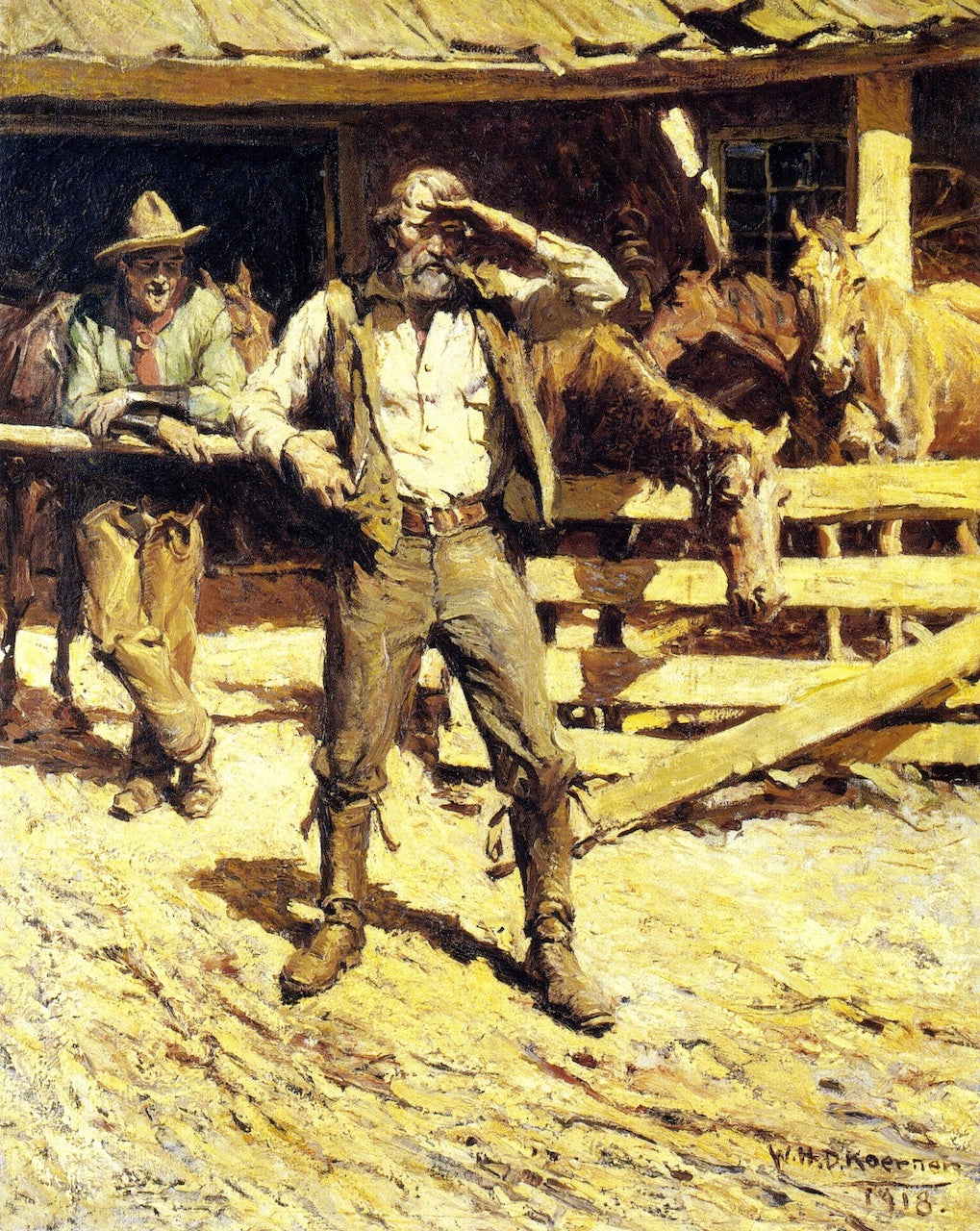I've Got Faith in That Boy, vintage artwork by William Henry Dethlef Koerner, 12x8" (A4) Poster