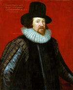 Portrait of Francis Bacon, vintage artwork by Attributed to Paulus van Somer I, 12x8" (A4) Poster