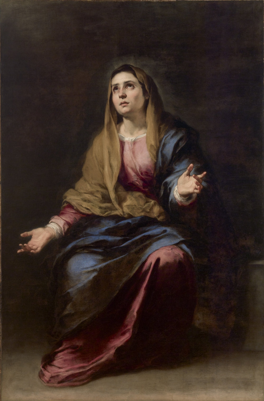 Dolorosa, vintage artwork by Bartolome Esteban Murillo, 12x8" (A4) Poster