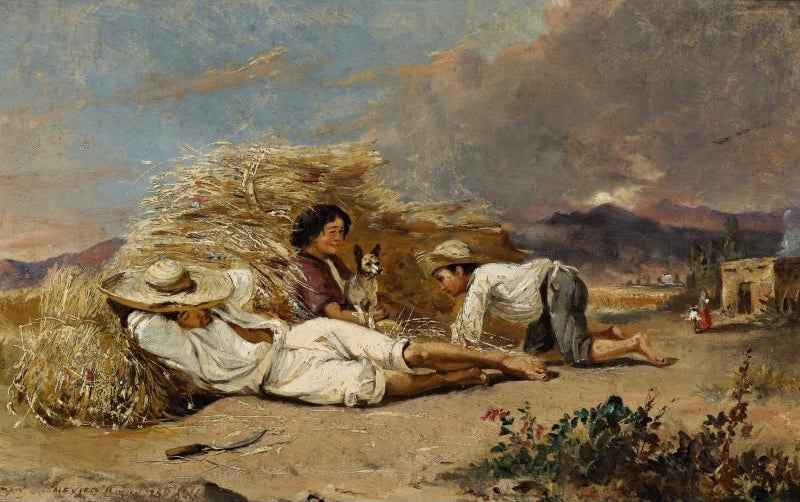 La siesta, vintage artwork by Conrad Wise Chapman, 12x8" (A4) Poster