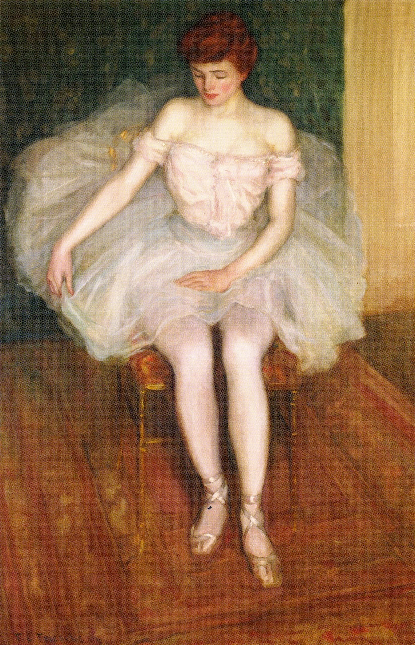 Ballerina, vintage artwork by Frederick Carl Frieseke, 12x8" (A4) Poster