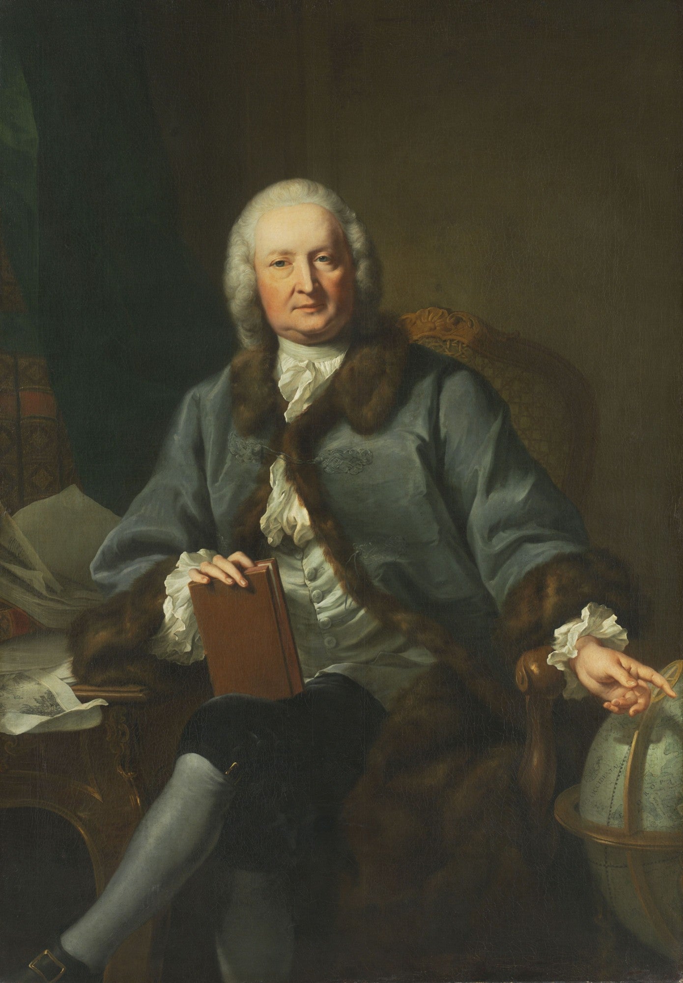 Portrait of Dr. Schmidt-Capelle, vintage artwork by Johann Heinrich Tischbein the Elder, 12x8" (A4) Poster