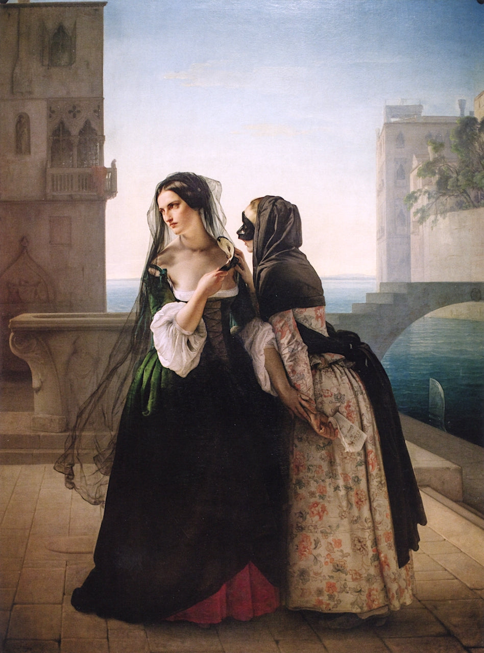 Il Consiglio alla Vendetta, vintage artwork by Francesco Paolo Hayez, A3 (16x12") Poster Print