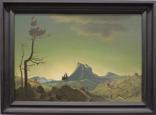Evening landscape by Franz Sedlacek,16x12(A3) Poster