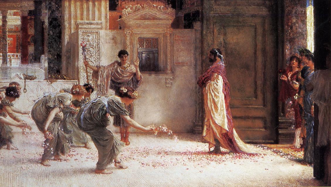 Caracalla, AD 211, vintage artwork by Sir Lawrence Alma-Tadema, 12x8" (A4) Poster