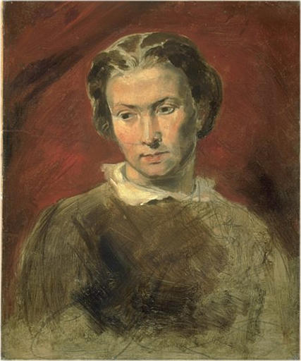 Portrait of a Young Woman called 'La Gouvernante', vintage artwork by Jean-Baptiste Carpeaux, 12x8" (A4) Poster