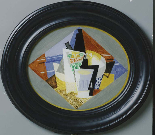 Painting on Glass No. 17, vintage artwork by Louis Marcoussis, 12x8" (A4) Poster