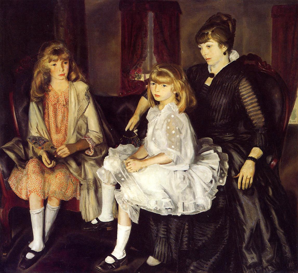 Emma and Her Children by George Wesley Bellows,16x12(A3) Poster