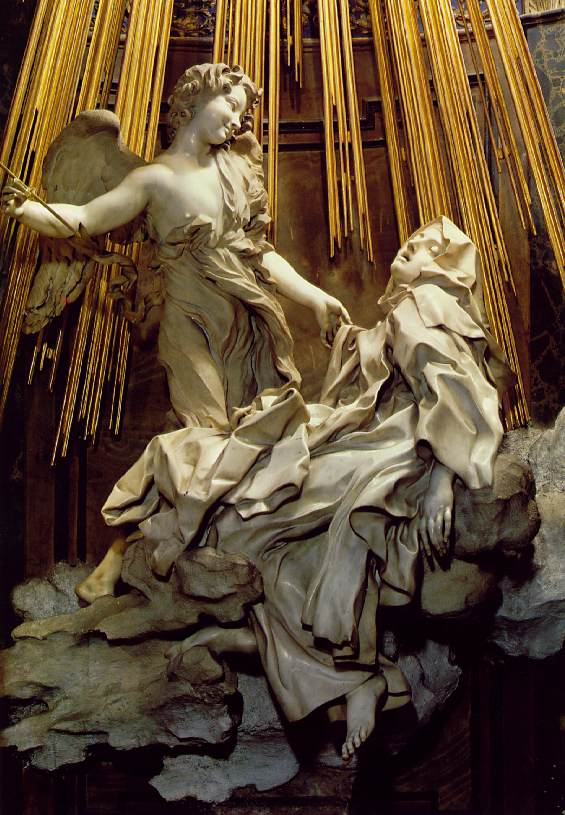 The Ecstasy of Saint Theresa, vintage artwork by Gian Lorenzo Bernini, 12x8" (A4) Poster