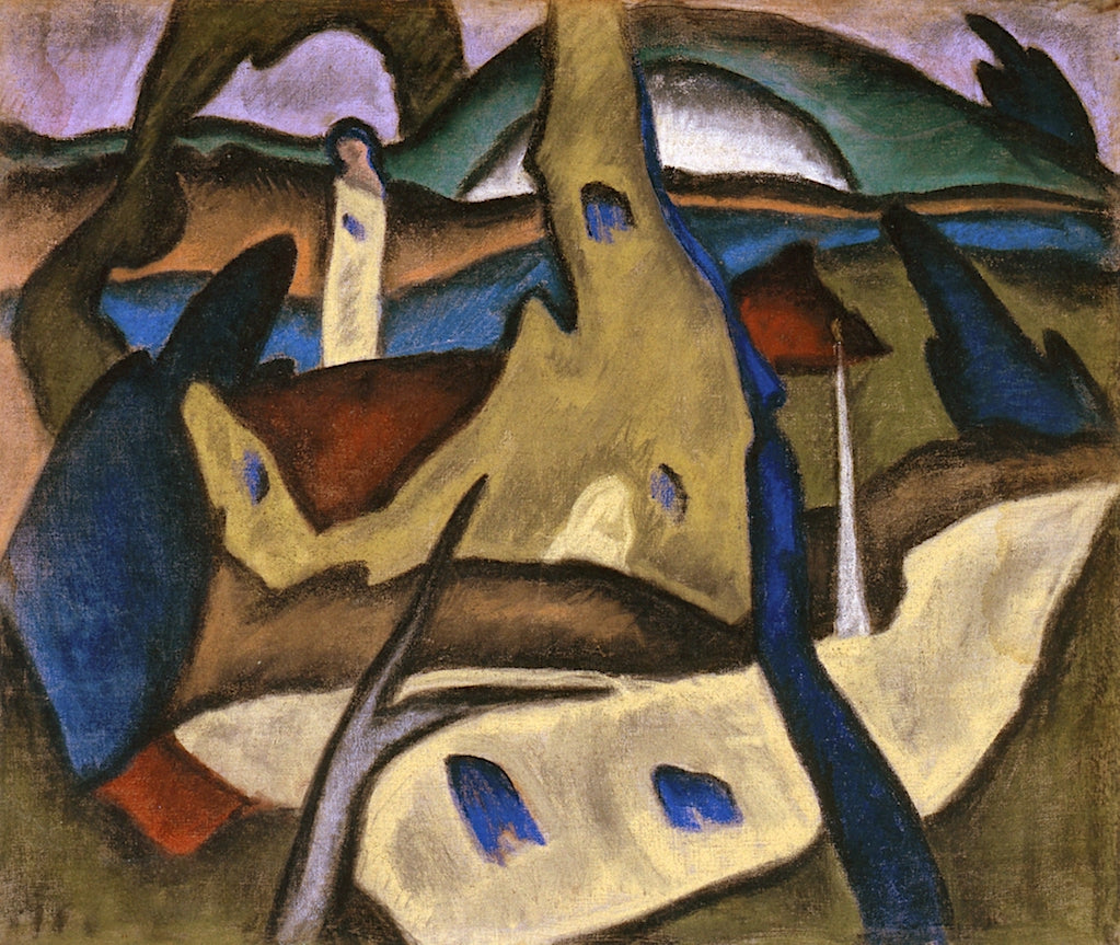 Connecticut River, vintage artwork by Arthur Dove, 12x8" (A4) Poster