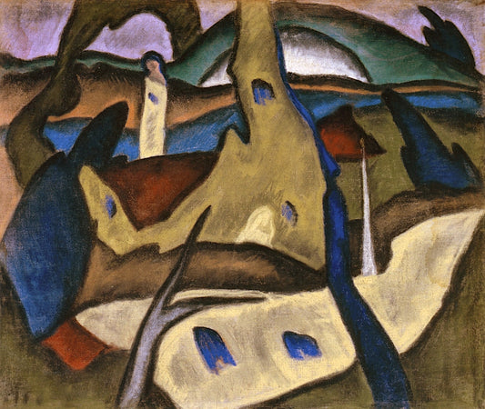 Connecticut River, vintage artwork by Arthur Dove, 12x8" (A4) Poster