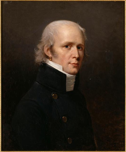 Portrait of Charles Percier, vintage artwork by Robert Lefèvre, 12x8" (A4) Poster