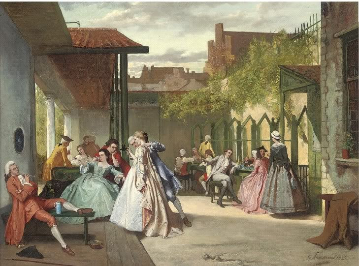 Dangerous liaisons, vintage artwork by Auguste Serrure, 12x8" (A4) Poster