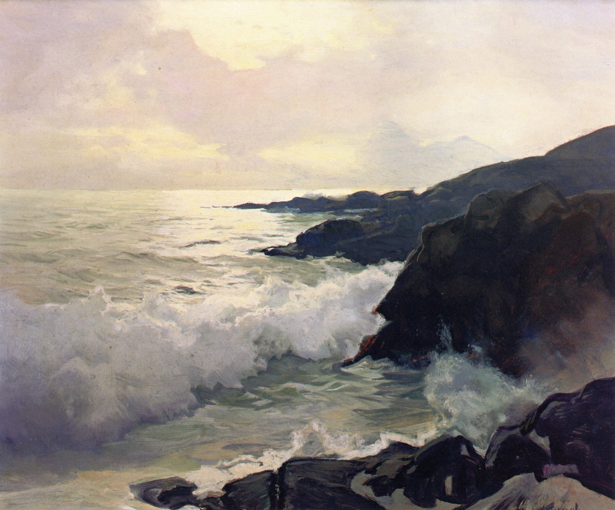 High Water by Frederick Judd Waugh,A3(16x12")Poster