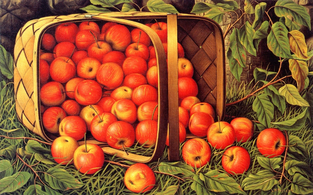 Crab Apples Tumbling from a Basket by Levi Wells Prentice,A3(16x12")Poster