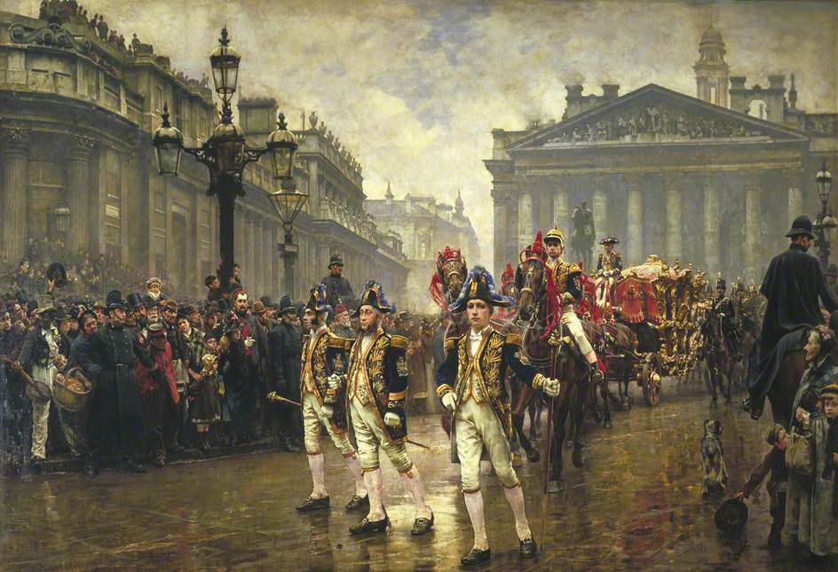 The Ninth of November, 1888, vintage artwork by William Logsdail, 12x8" (A4) Poster