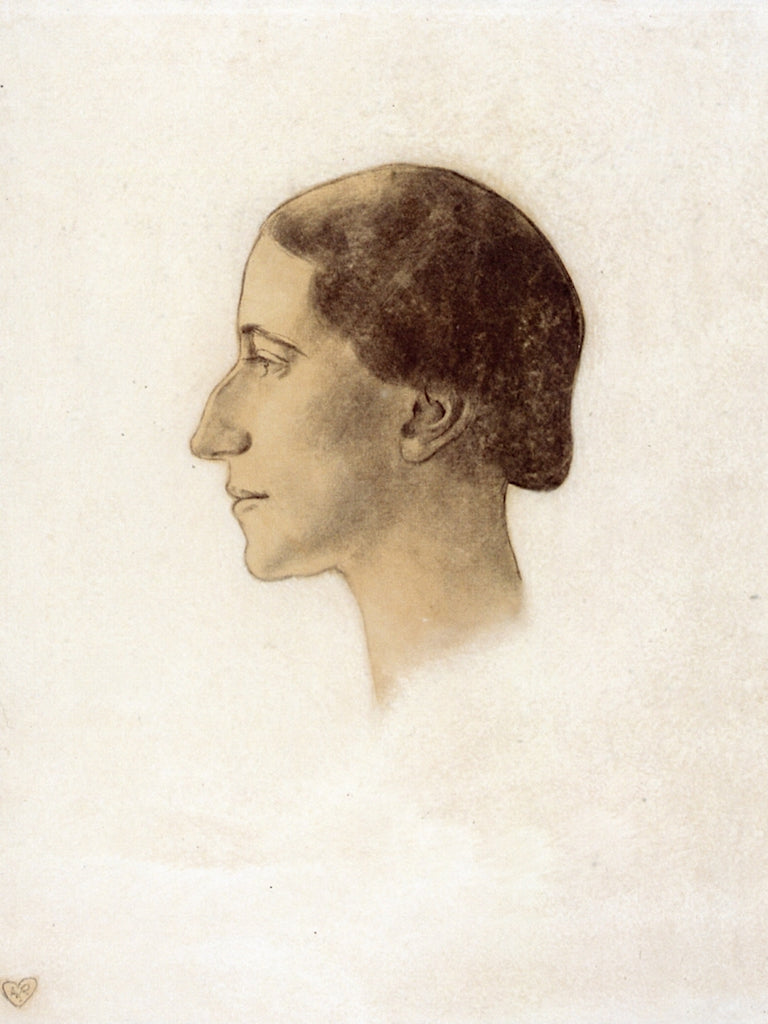Portrait of a Lady in Profile (Valerie Alport?) by Anita Rée,16x12(A3) Poster