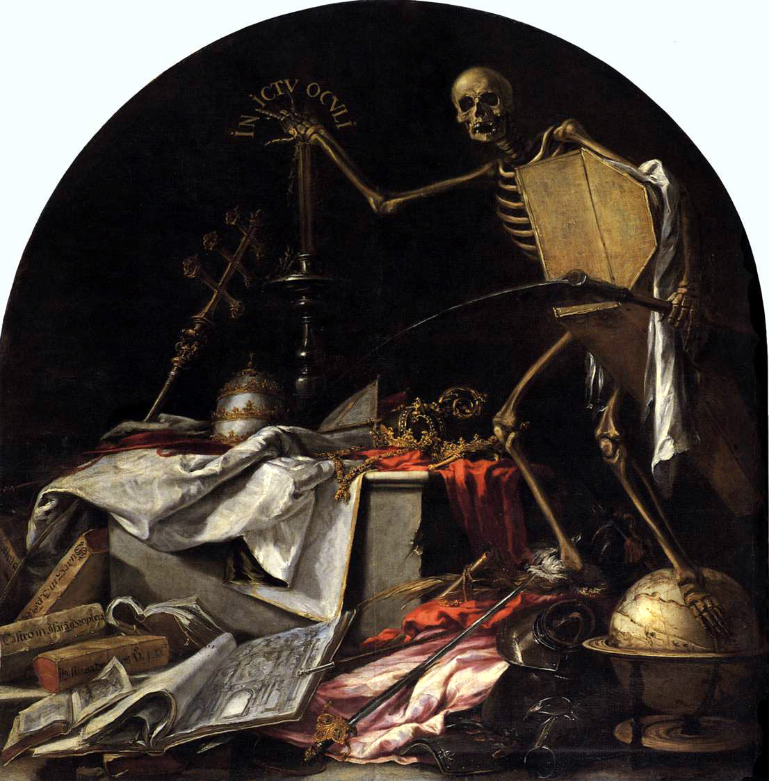 In ictu oculi, vintage artwork by Juan de Valdes Leal, 12x8" (A4) Poster