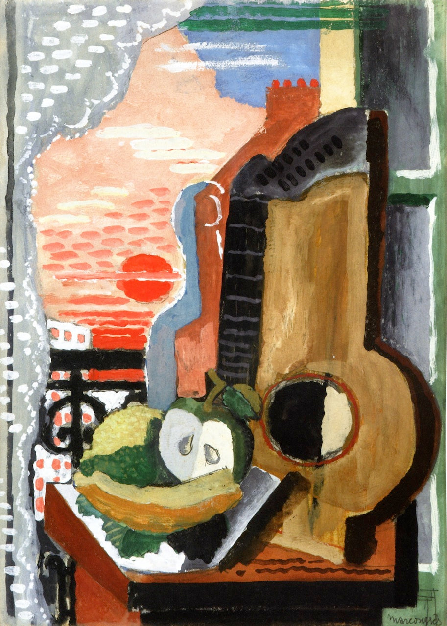 Still Life in front of the Window by Louis Marcoussis,16x12(A3) Poster