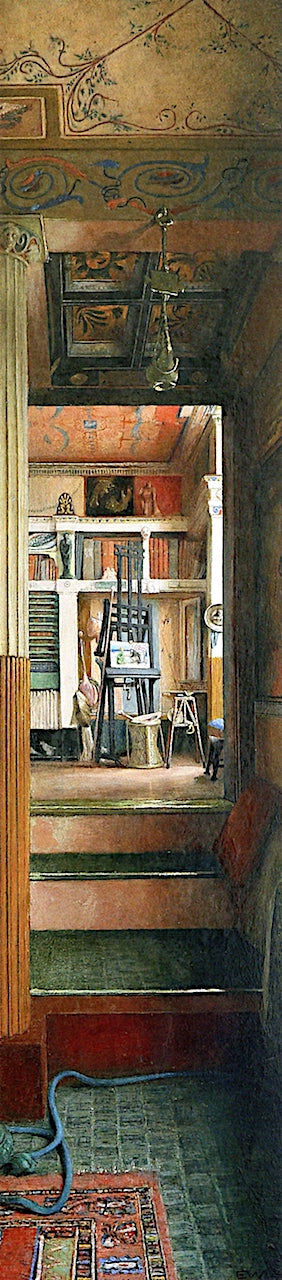 The Studio, Townshend House, vintage artwork by Emily Epps Williams, 12x8" (A4) Poster